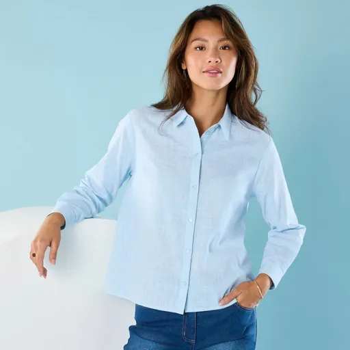 Bavlnená košeľa pre nižšiu postavu