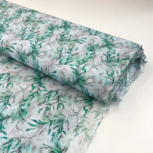 Viskóza RAYON POPLIN Bright flowers design D digital print