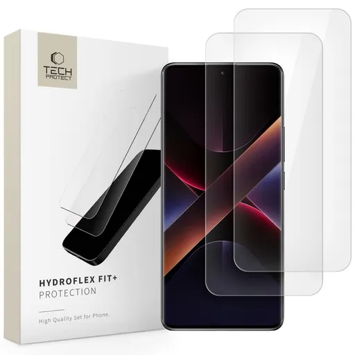 TECH-PROTECT HYDROFLEX FIT+ 2-PACK Fólia pre Xiaomi Redmi Note 14 Pro 5G / Redmi Note 14 Pro+ 5G / Poco X7