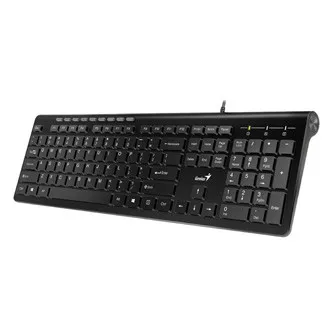 Genius Slimstar 230 klávesnica drôtová (USB) US, čierna