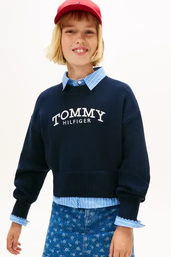 Detský bavlnený sveter Tommy Hilfiger