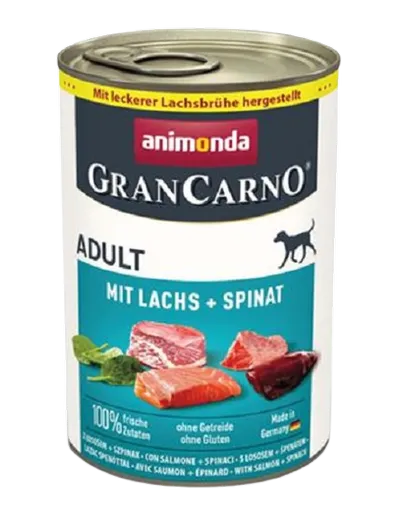Animonda Gran Carno Adult hovädzie & losos & špenát 6 x 400 g
