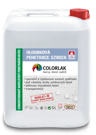 COLORLAK PENETRÁCIA S2802 - Hĺbková penetrácia a aditívum bezfarebný 1 L