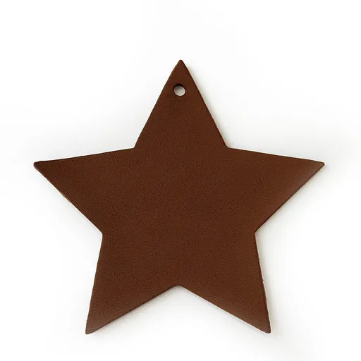 Hnedá vianočná ozdoba hviezda 619-1216-41