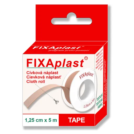 FIXAPLAST Cievka náplasť 1.25 cm x 5 m