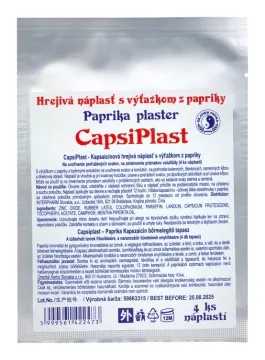 Capsiplast Hrejivá náplasť s výťažkom z papriky 4 ks
