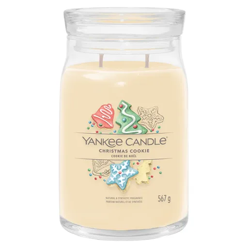 YANKEE CANDLE Signature Vonná sviečka veľká 2 knôty Christmas Cookie 567 g