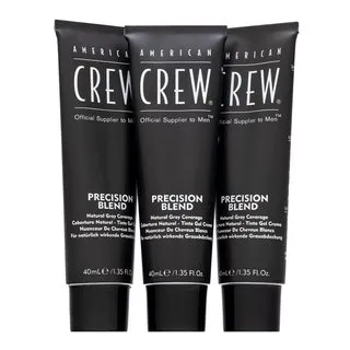American Crew Precision Blend Natural Gray Coverage farba na vlasy pre mužov Medium Natural 4-5 3 x 40 ml