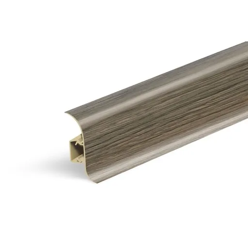 Lišta soklová Naturel dub Bourbon čierny , PVC dĺžka 250 cm, výška hrany 56 mm, NATNGF070