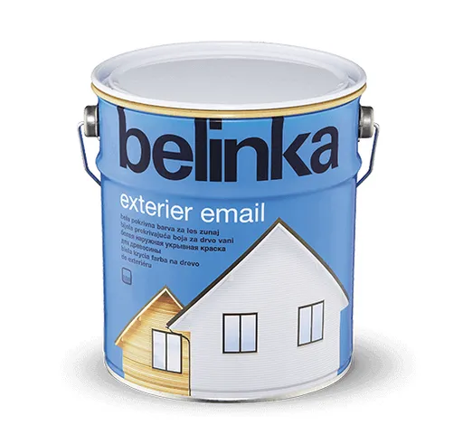 BELINKA Exterier Email - krycia farba na drevo biela 0,75 l
