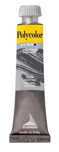 MAIMERI POLYCOLOR - Jemné vinylové farby 104 - naples yellow, 20 ml