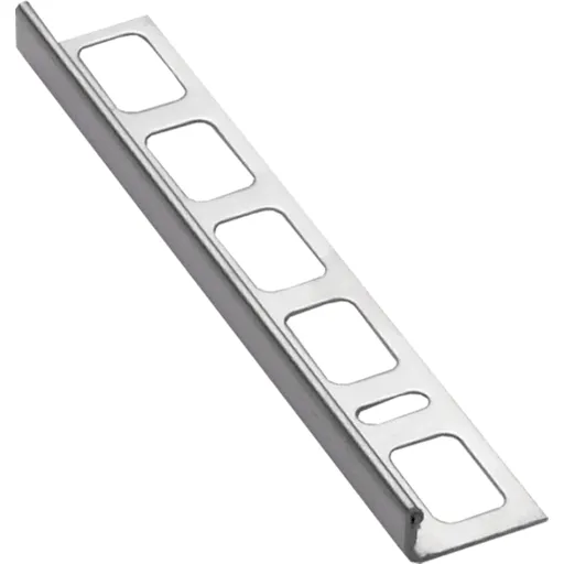 Lišta ukončovací "L" Havos lesk, nerez, dĺžka 250 cm, výška hrany 12,5 mm, NRZ12250