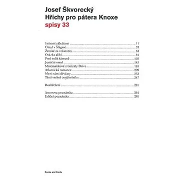 Hříchy pro pátera Knoxe  (spisy - svazek 33) (978-80-904-1860-8)