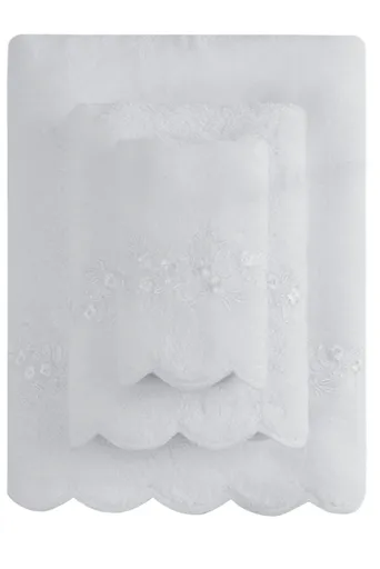 Soft Cotton Osuška SILVIA s čipkou 85x150cm