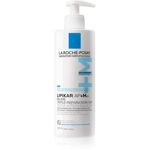 La Roche-Posay Lipikar AP+Max Balm ošetrujúci telový balzam pre veľmi suchú citlivú a atopickú pokožku 400 ml