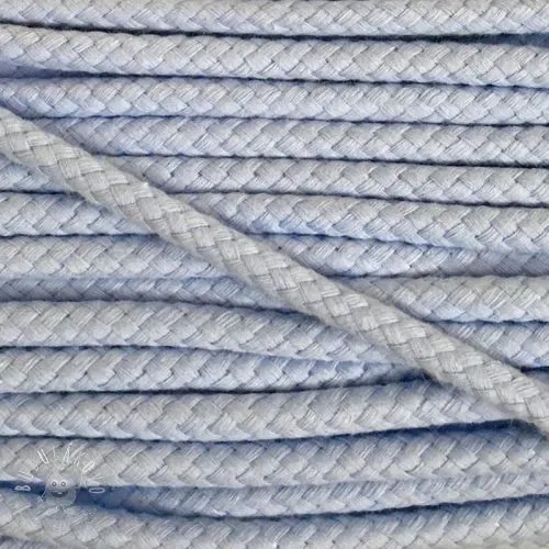 Bavlnená šnúra 8 mm light blue