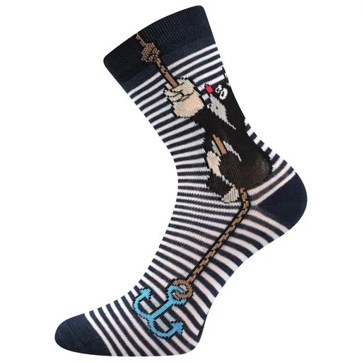Fuski BOMA s. r. o. Detské ponožky s Krtkom Kotva - Tmavomodrá | 20-24