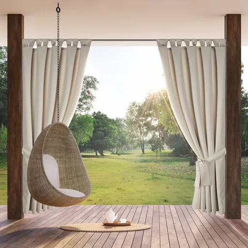 ArtFir Záves na terasu GARDEN 2 PU | béžová 155 x 220 cm