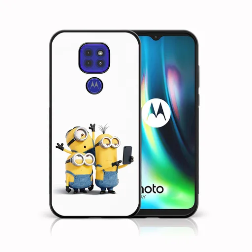 MY ART Silikónový kryt Motorola Moto G9 Play / E7 Plus MINIONS SELFIE (022)