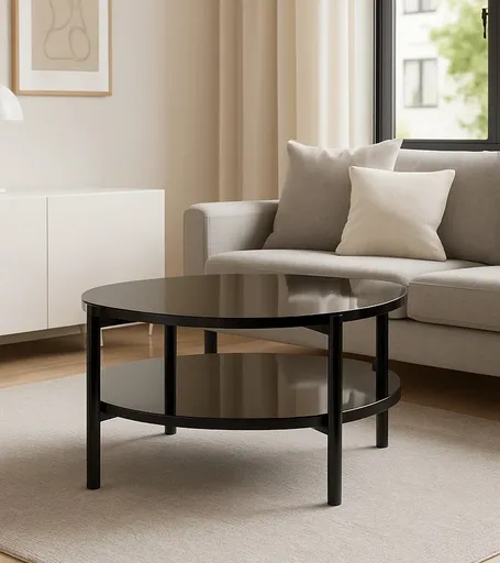 ArtGiB Konferenčný stolík SIGMA B SM-02 | čierny lesk