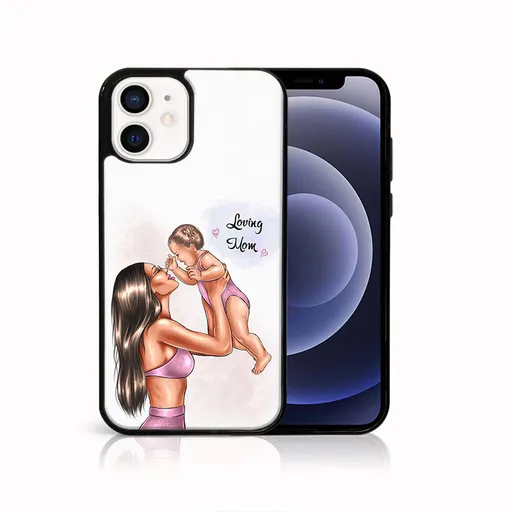 MY ART Ochranný obal pre Apple iPhone 12 mini LOVING MOM (115)