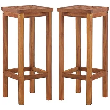 Barové stoličky 2 ks masívne akáciové drevo (44016)