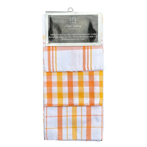 MAKRO - Utierka kuchynská 45x65cm 3ks ARA oranžová