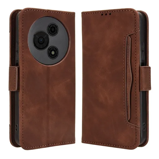 SLOT Peňaženkový obal pre TCL 605 / TCL 60 SE hnedý