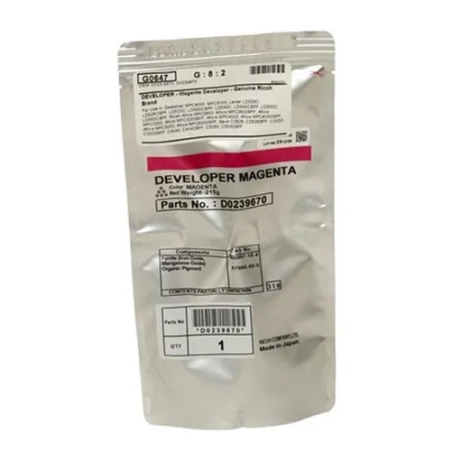 Ricoh D023-9670 purpurový (magenta) originálny developer