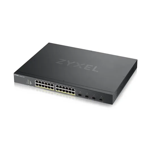 Zyxel XGS1935-28HP, 28 Port Lite-L3 Smart Managed PoE Switch, 24x Gigabit PoE a 4x 10G SFP+, hybridný mode, standalone o