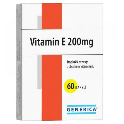 GENERICA Vitamín E 200 mg 60 kapsúl