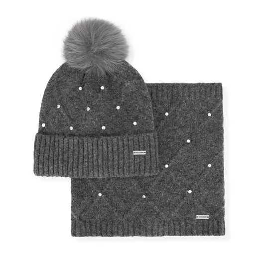 Dámsky zimný set – čiapka a komin s logom výrobcu 101-SF-206-8
