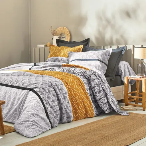 Bavlnená posteľná bielizeň Eddy s grafickým dizajnom