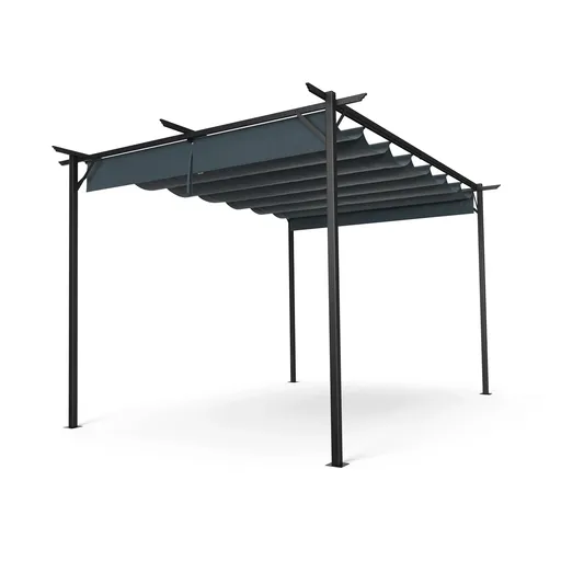 Blumfeldt Pantheon Robust Pergola, 3x4 m práškovo lakovaná oceľ odolná voči poveternostným vplyvom