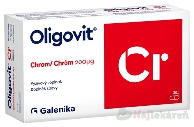 Galenika Oligovit Cr 200 µg Chróm 30 ks