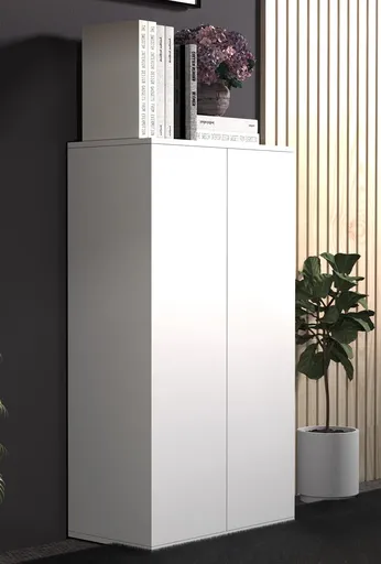 VCM Kancelářská skříň Dalosa 3 police, bílá