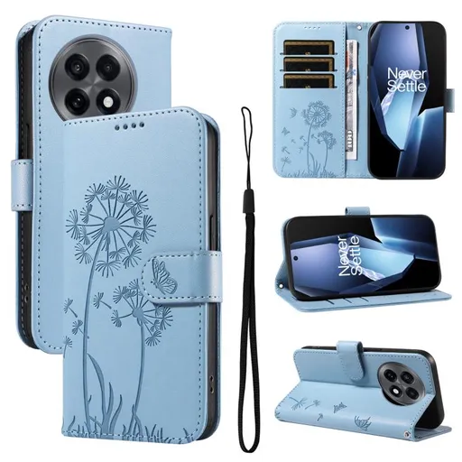 ART DANDELION Peňaženkové puzdro pre OnePlus 13R 5G svetlomodré