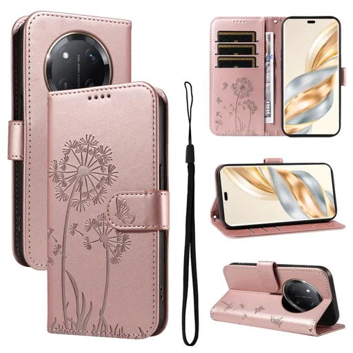 ART DANDELION Peňaženkové puzdro pre Honor Magic7 Lite 5G ružové