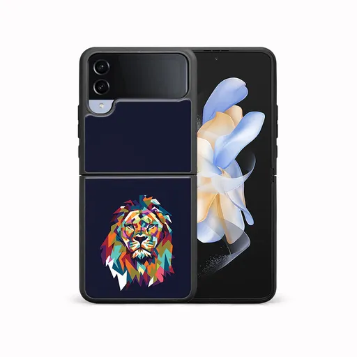 MY ART Ochranný kryt pre Samsung Galaxy Z Flip4 5G LION (246)