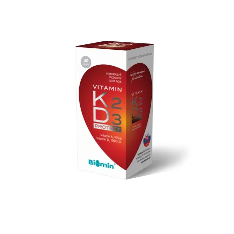 Biomin Vitamín K2 + vitamín D3 Protect 30 cps