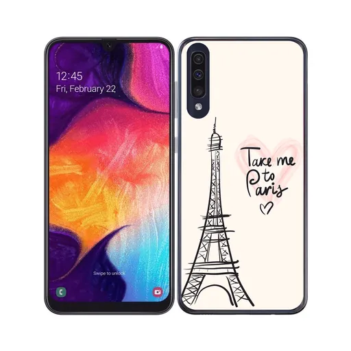 PROTEMIO MY ART Ochranný obal Samsung Galaxy A70 PARIS (057)