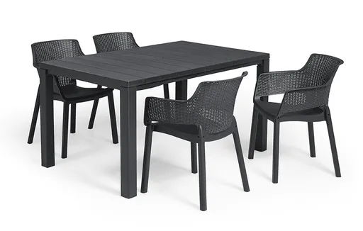 Elvisia Záhradný set JOYCE 4 + 1 | grafit