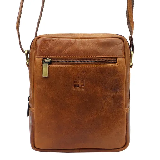 Praktická kožená taška na rameno Nordee MSD-03 GM06