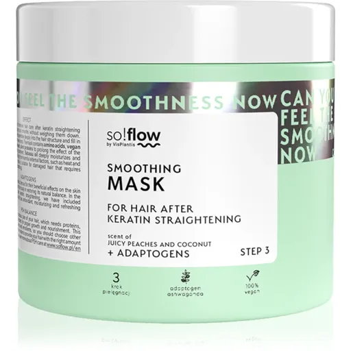 so!flow After Keratin Straightening Smoothing Mask maska na vlasy 400 ml