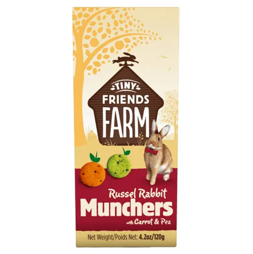 SUPREME Tiny Friends Farm Munchers mrkva a hrášok 120 g
