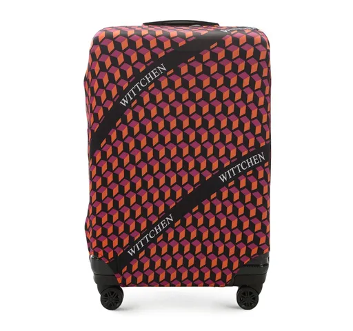 Veľký obal na kufor oranžovo-čierny 56-30-033-55