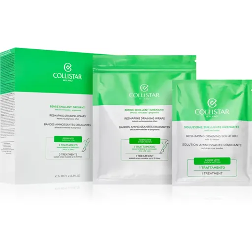 Collistar Reshaping Draining Wraps termoaktívne bandáže na celulitídu 2x100 ml