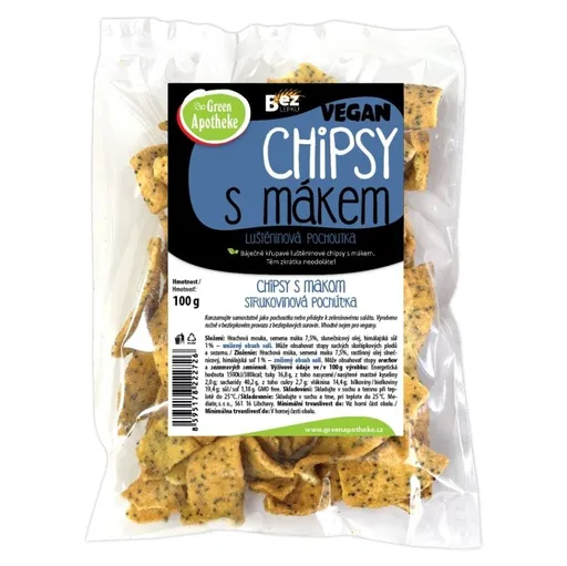 GREEN APOTHEKE Chipsy s makom 100 g