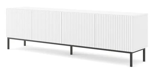 ARTBm Tv stolík RAVENNA B 4D 200  | biela matná Prevedenie: Biela matná / čierna podnož