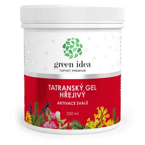 GREEN IDEA Tatranský bylinný gel hrejivý 250 ml